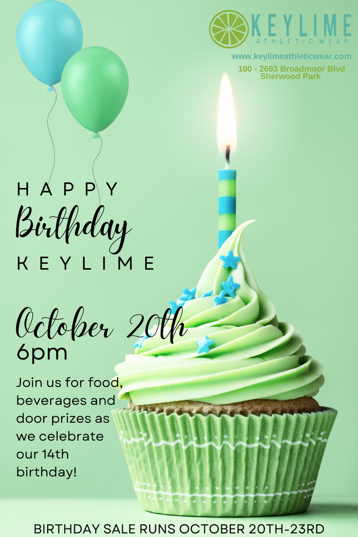 💚 In 14 days we will be celebrating Keylime Athletic Wear 14th birthday! 💚
