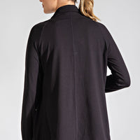 Asymmetrical Cowl Neck Jacket