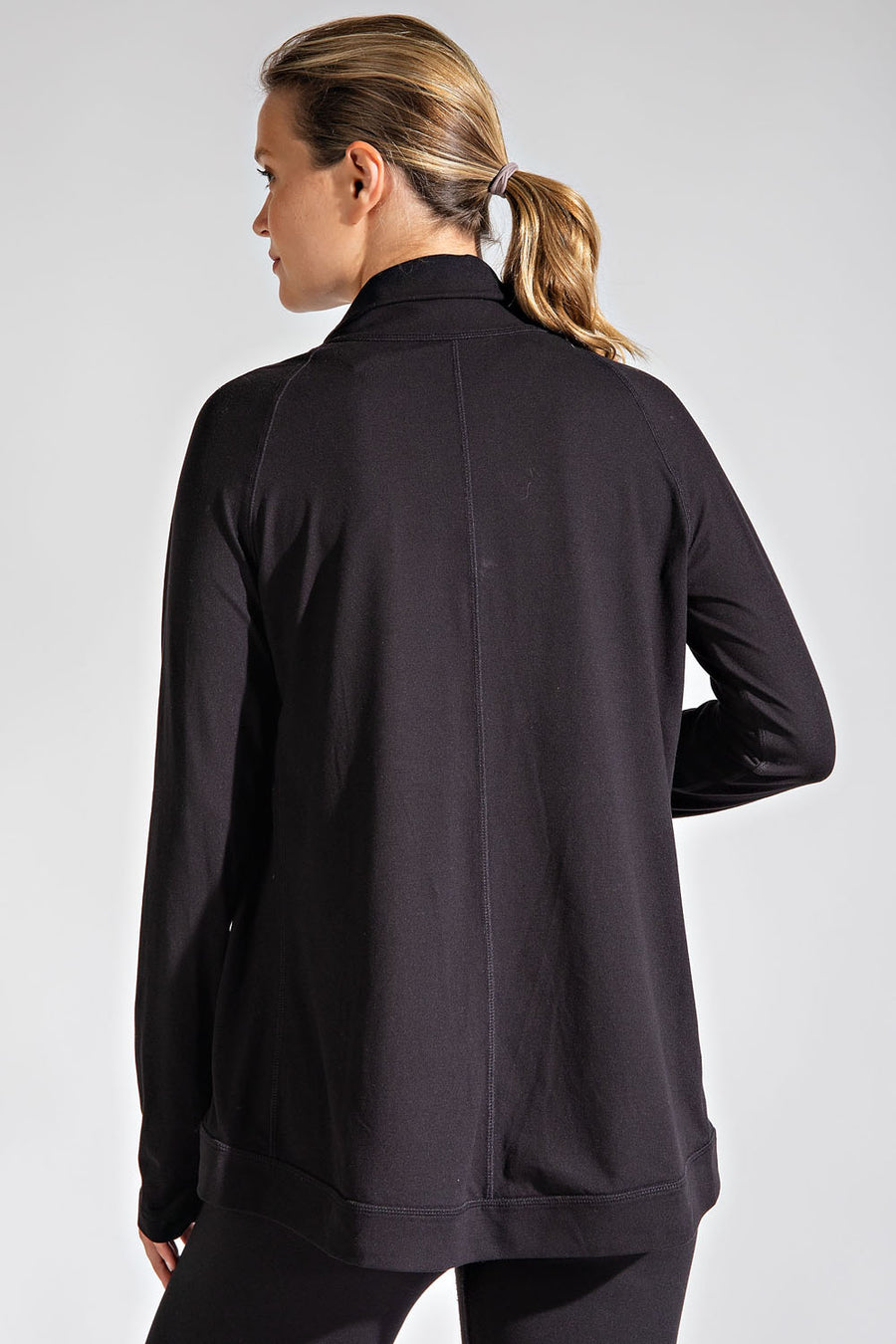 Asymmetrical Cowl Neck Jacket
