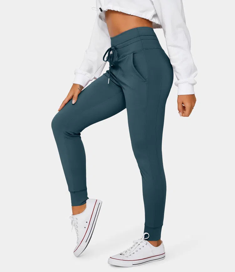 High Waisted Cool Touch Joggers