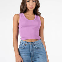 C'est Moi Bamboo Rib Scoop Neck