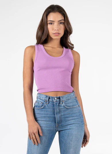 C'est Moi Bamboo Rib Scoop Neck