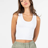 C'est Moi Bamboo Rib Scoop Neck