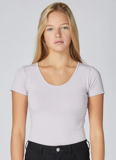 C'est Moi S/S Scoop Neck Top