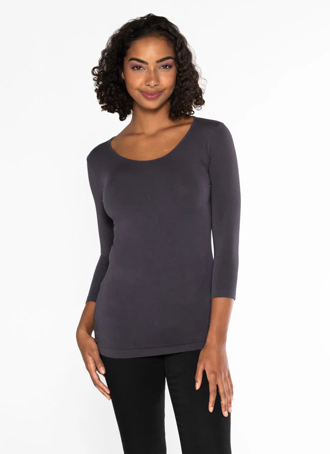 C'est Moi 3/4 Sleeve Bamboo Top