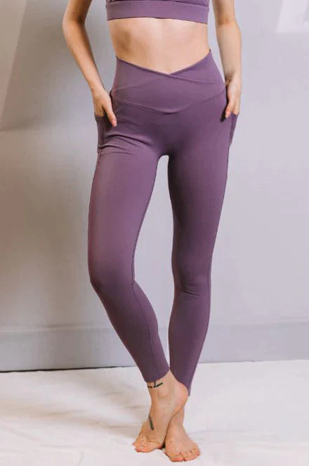 Crossover Legging purple