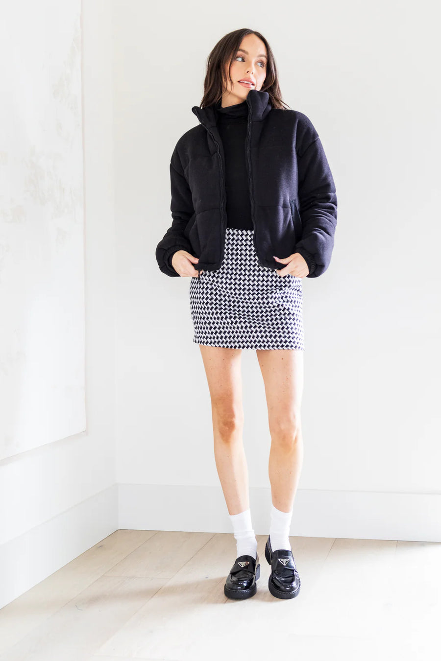 Knit Puffer Jacket