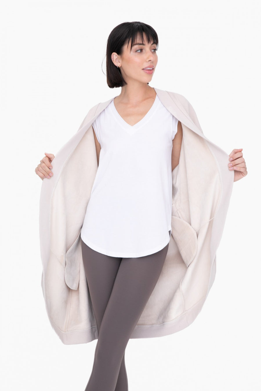 Ultra Soft Lined Open Front Cardigan