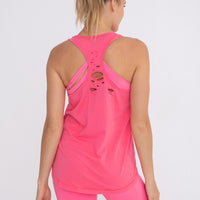 Distressed Racerback Relaxed Tank
