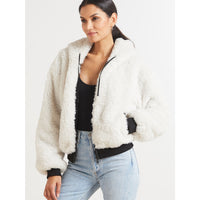 Luxe Faux Shearling Hoodie