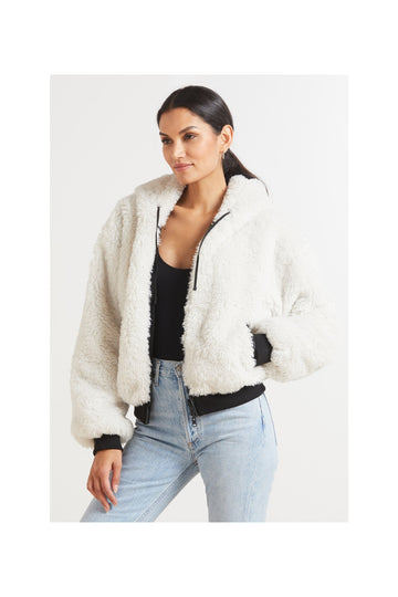 Luxe Faux Shearling Hoodie