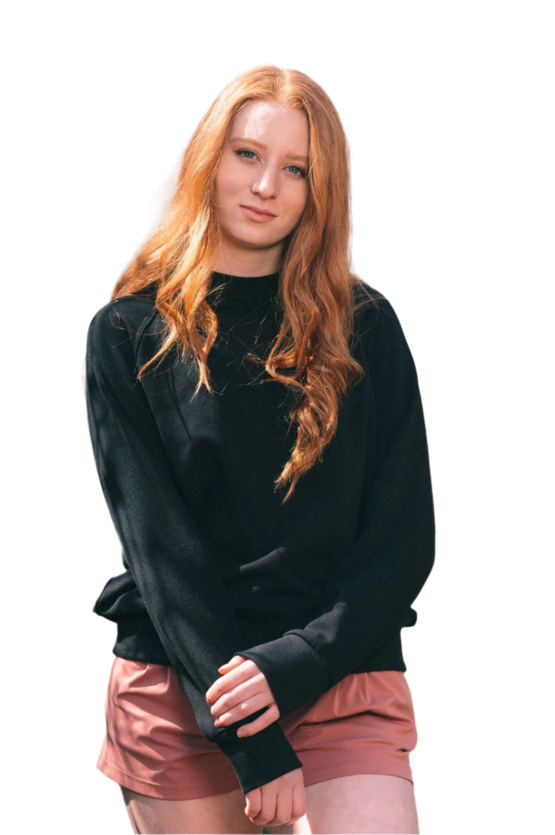 Bamboo Ruby Fleece Crew Sweater 2.0 Black